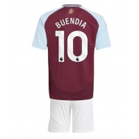 Aston Villa Emiliano Buendia #10 Hjemmebanesæt Børn 2024-25 Kortærmet (+ Korte bukser)